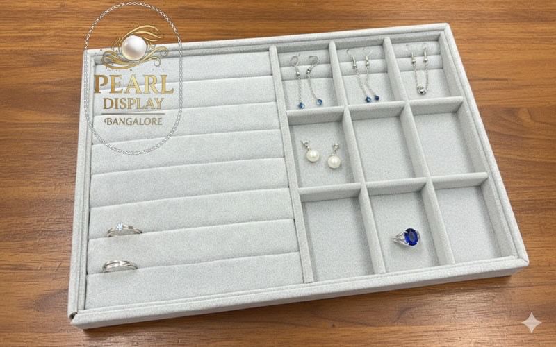 Velvet Jewelry Organizer Tray