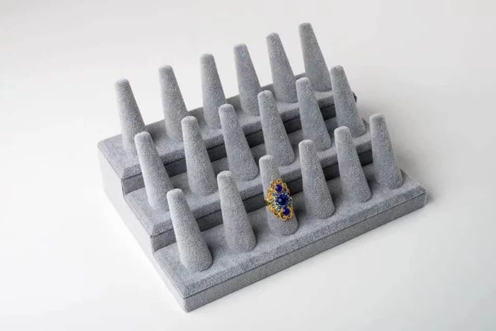Grey Finger Ring Display Stand 