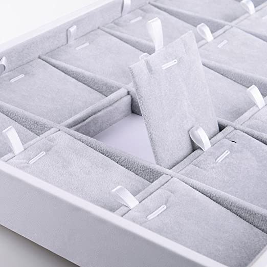 12 Pendent Sued Velvet Tray 