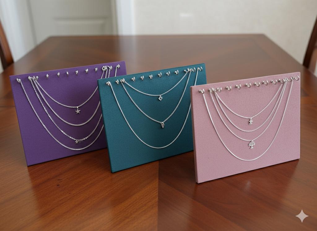 Elegant necklace display stand