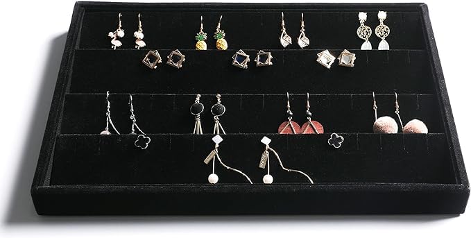 Black Earring Display Tray
