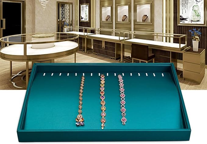 Green Premium Chain/Necklace Velvet tray