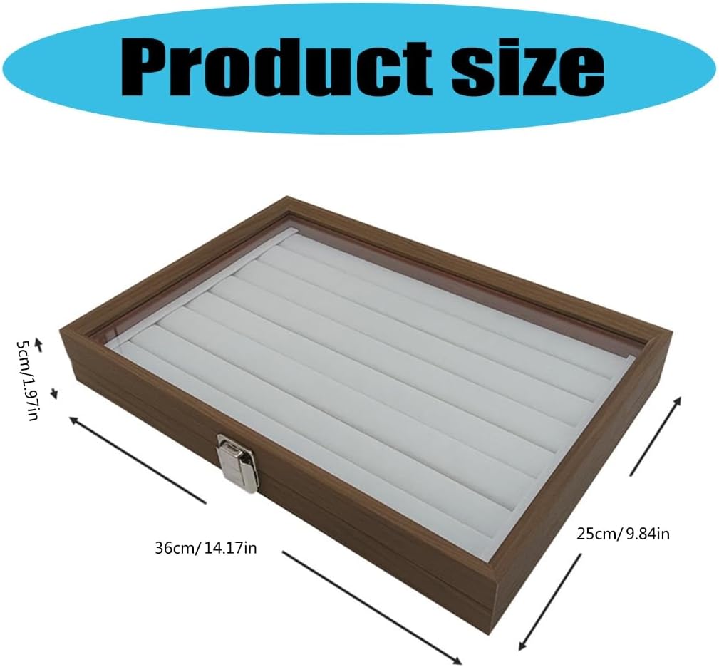 Wooden Jewelry Display ring Case