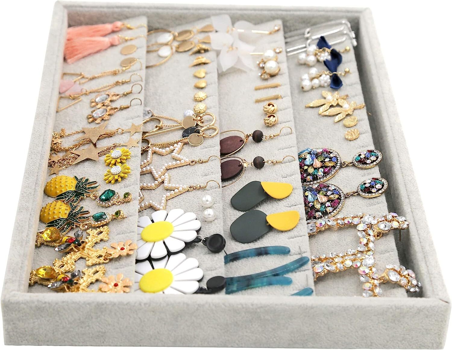 40 (Pair) Velvet Earring Tray Jewelry 