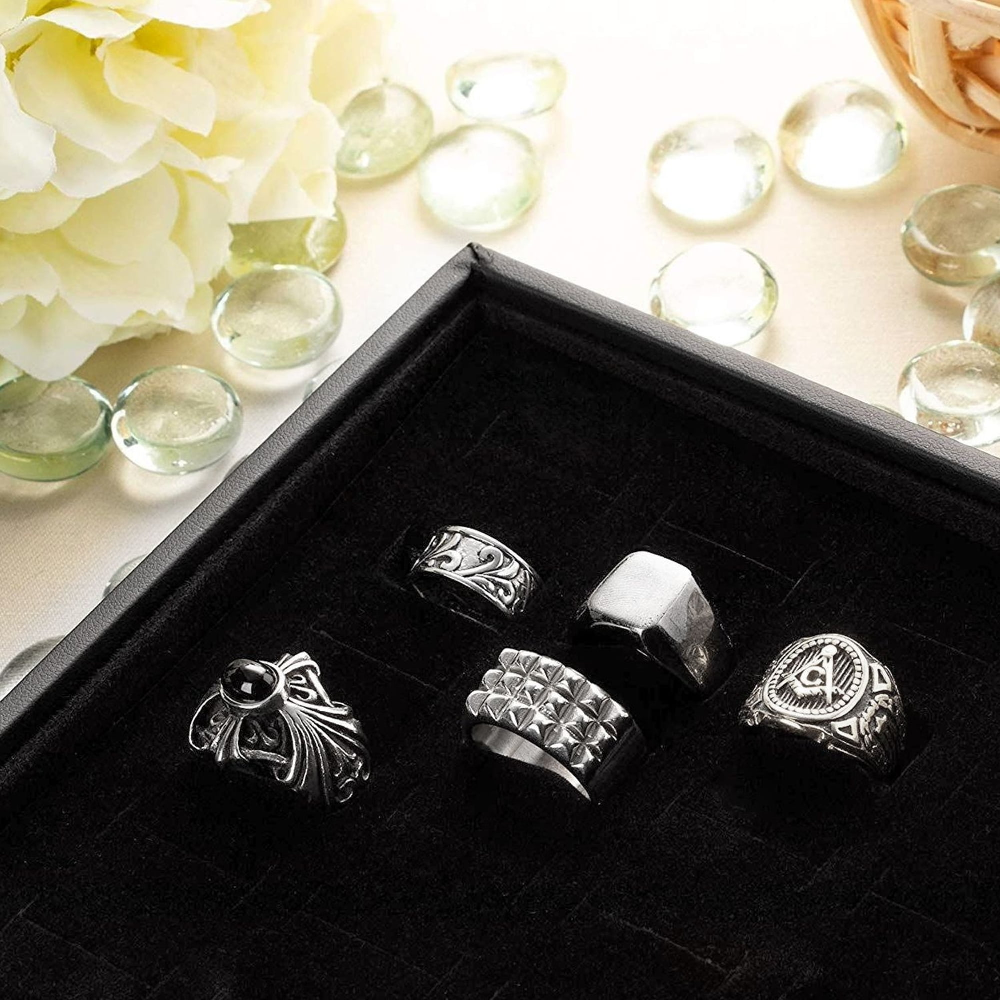 Velvet Ring Display tray with 100 Slots 