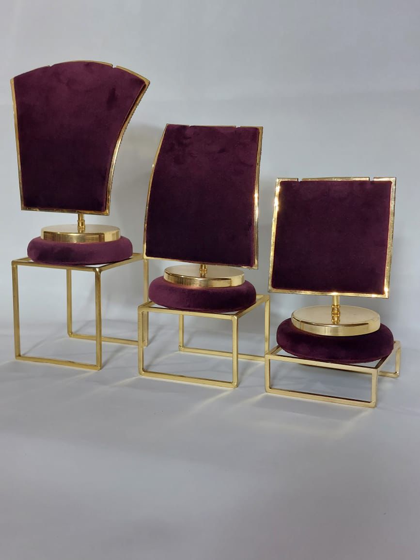 Luxury Velvet Jewelry Display Stands