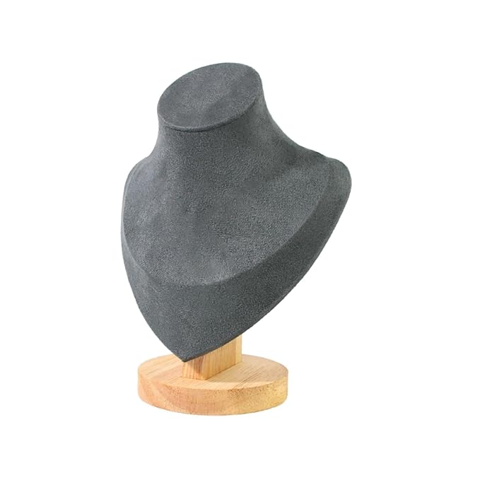 Grey  Necklace Display Stand