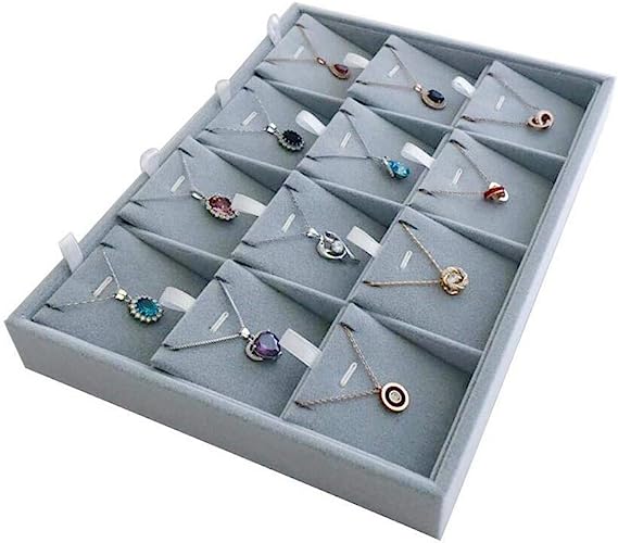 12 Pendent Sued Velvet Tray 