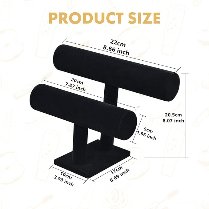 Double-Tier Jewelry Display Stand