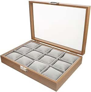 Jewelry Storage Box 12-Slot Display Tray with Pillow