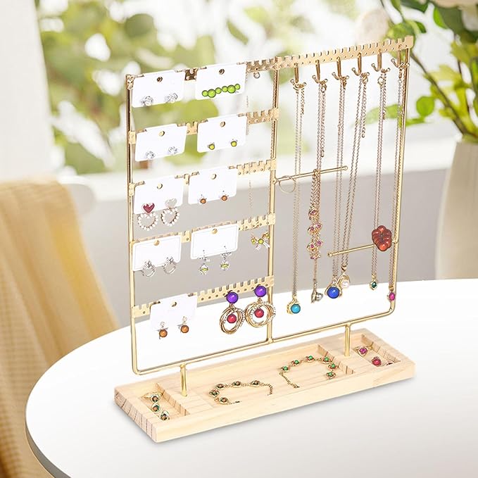 Multi-Tier Jewelry Organizer, Earring/Chain Bracelet Showcase