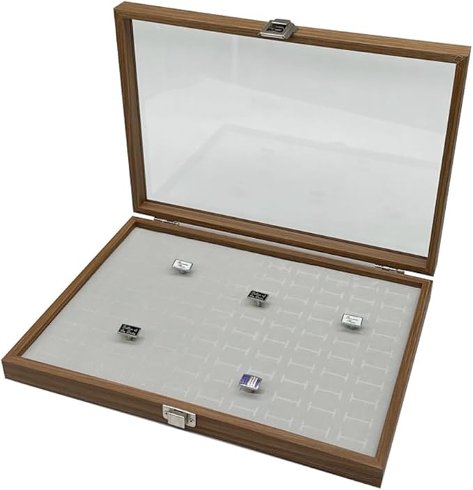 Ring display glass box - 100 Slot