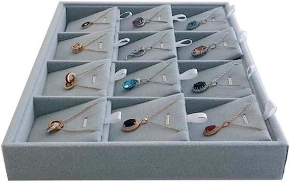 12 Pendent Sued Velvet Tray 