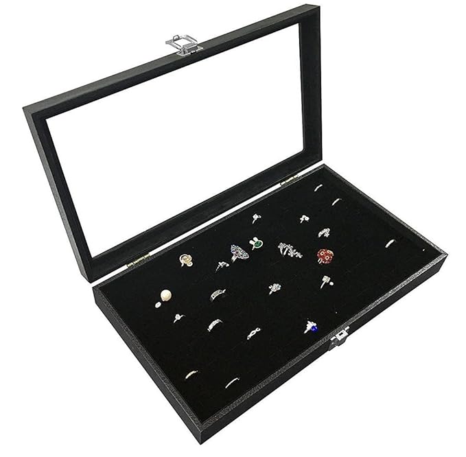Glass ring Jewelry Display box