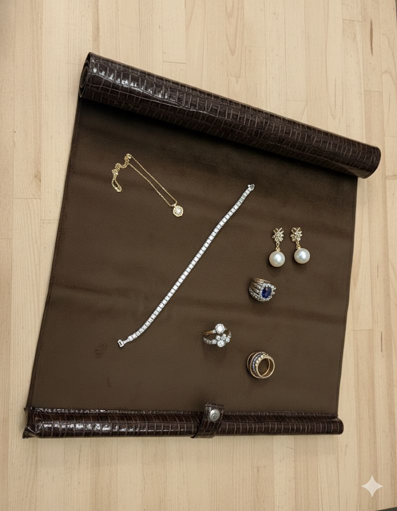 Leather display matt