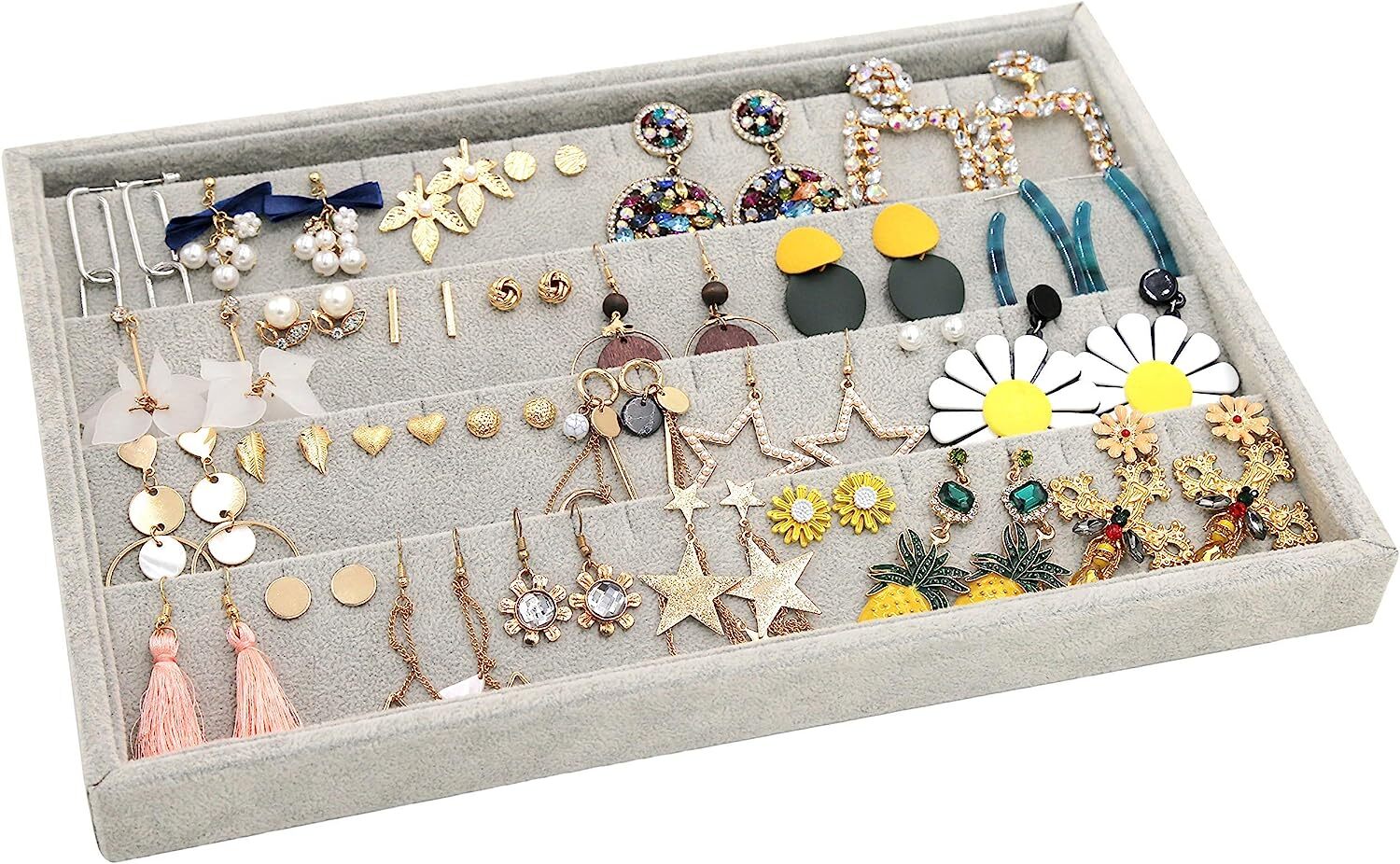 40 (Pair) Velvet Earring Tray Jewelry 