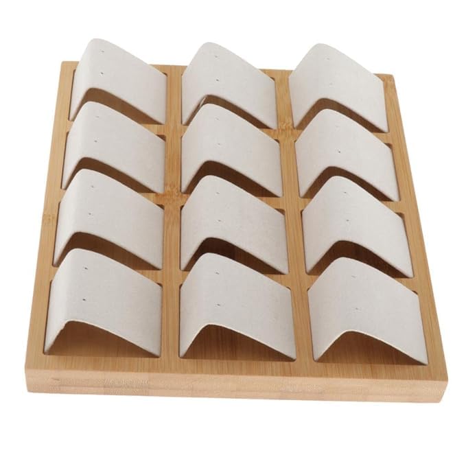 Velvet bamboo Earring Display Card Holder