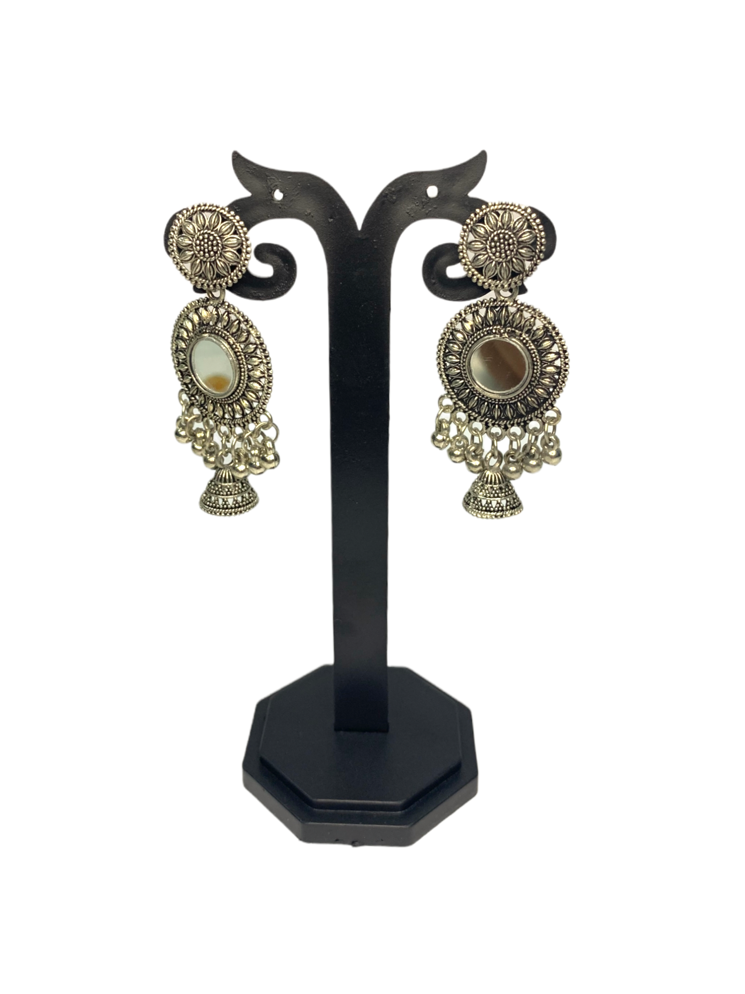 Plastic Earing Stand Combo (Black) (Pack of 3)