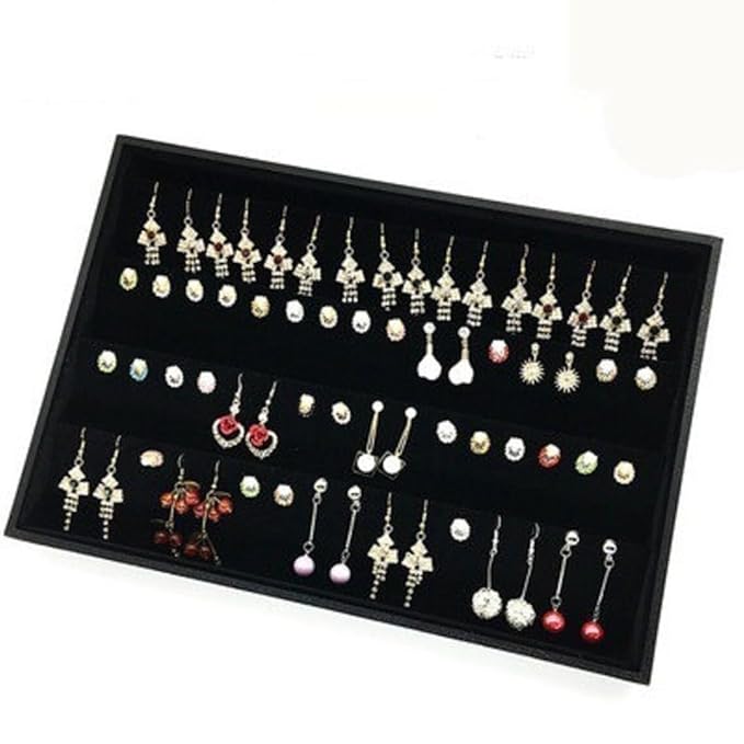 Black Earring Display Tray