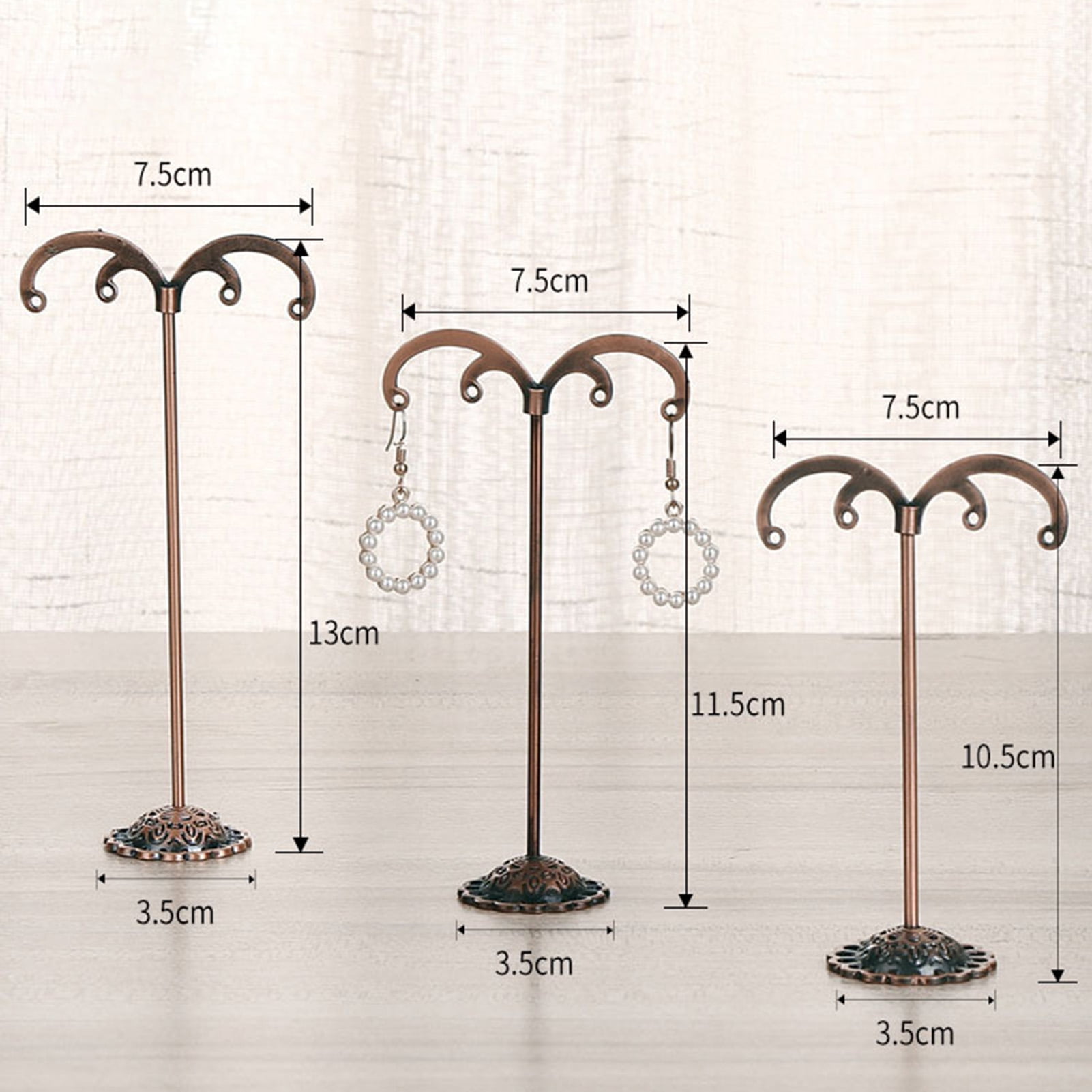 Vintage Metal Earring Stand