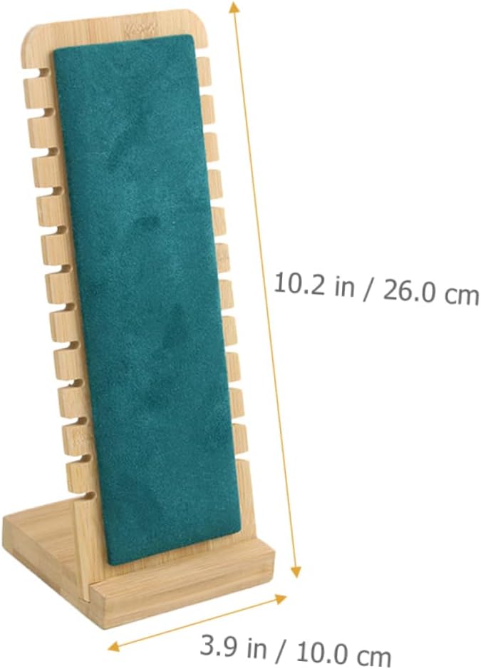 Wooden Jewelry Display Stand (Green)