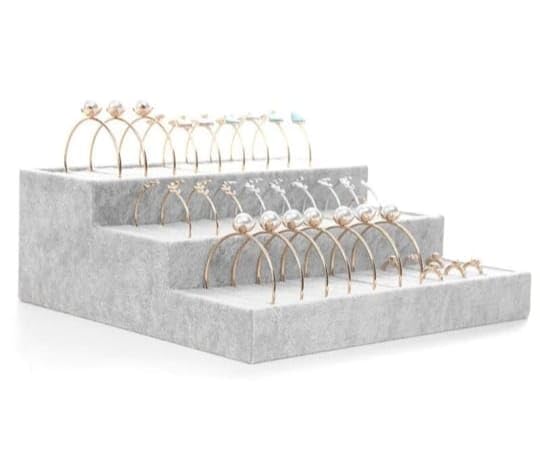 30 Kada Step Velvet Jewelry display 