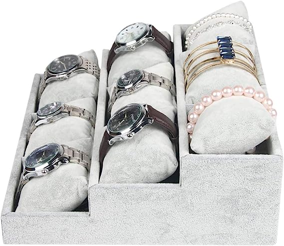 9 Watch Step Velvet Jewellery display 