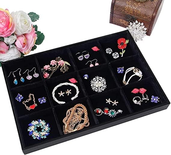 Black Jewelry Organizer Tray