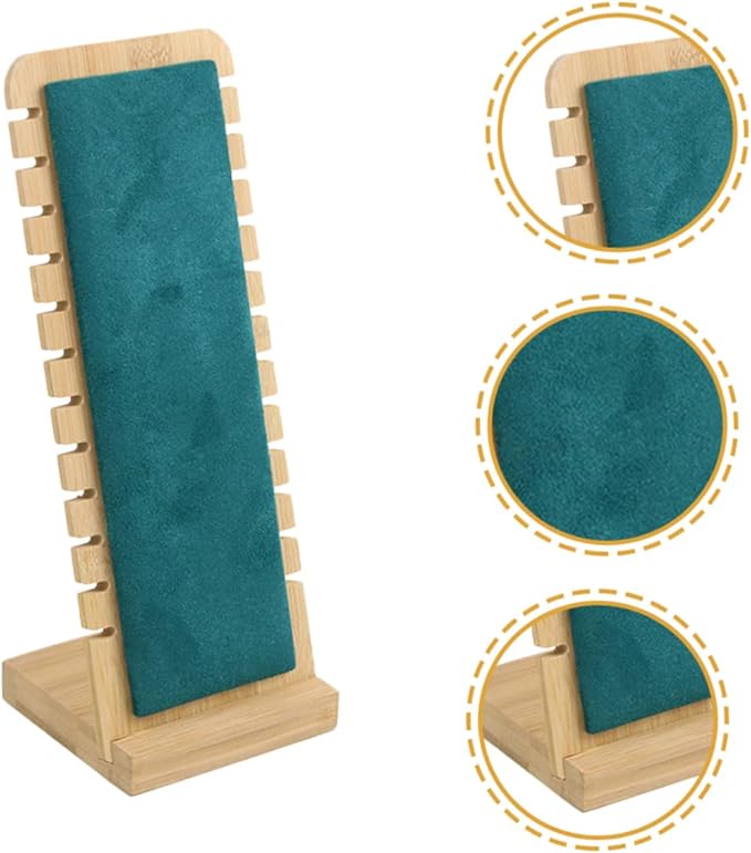 Wooden Jewelry Display Stand (Green)