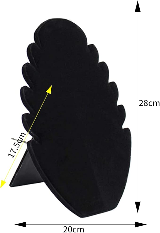 Black Velvet Necklace Display Stand