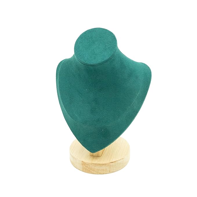 Green Velvet Jewelry Display Bust