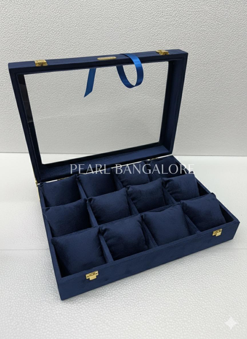 Suede watch box and bracelets box