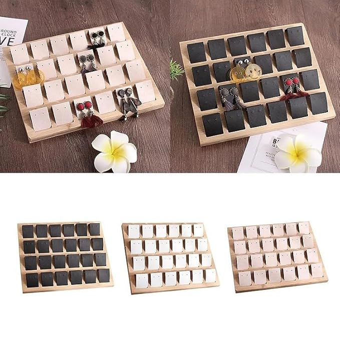 Wooden Earring Display Organizer