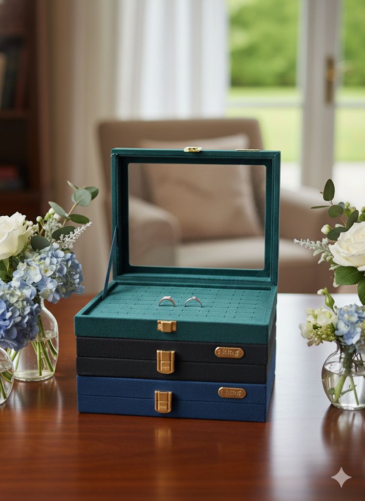 Suede ring boxes (48 rings)