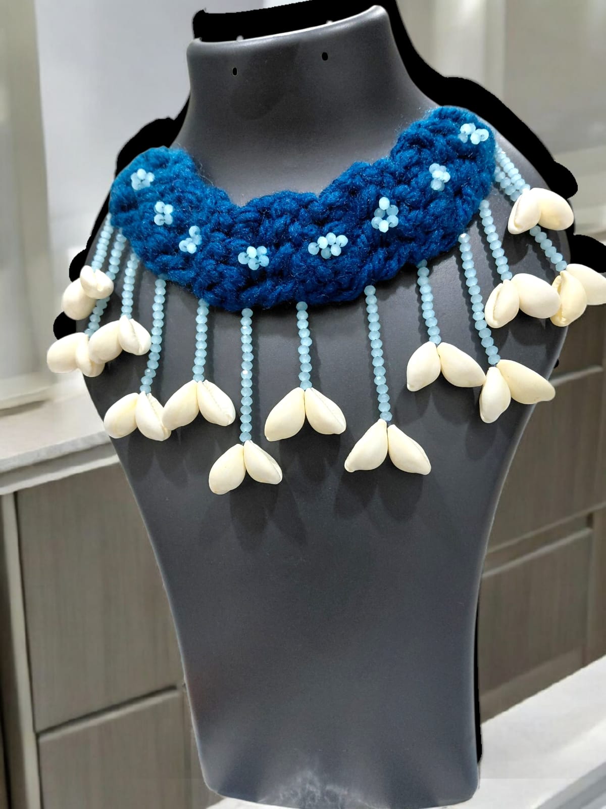 Handmade Beaded Shell Necklace