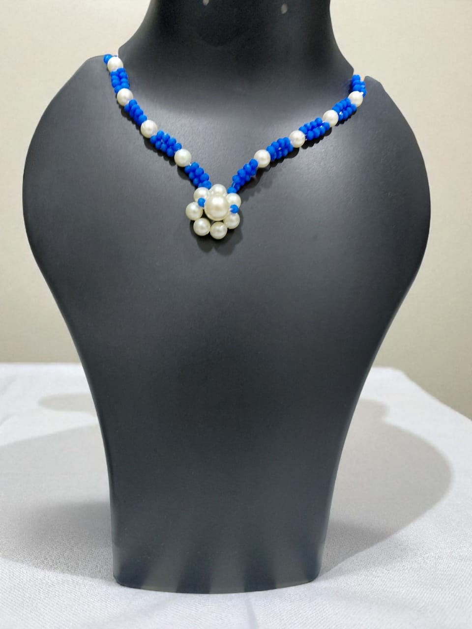 Handcrafted Pearl and Bead Necklace