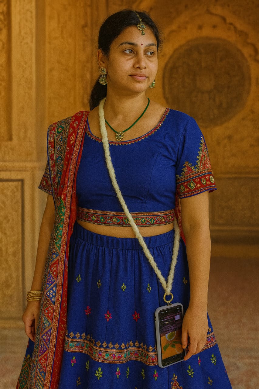 Traditional Blue Lehenga Choli