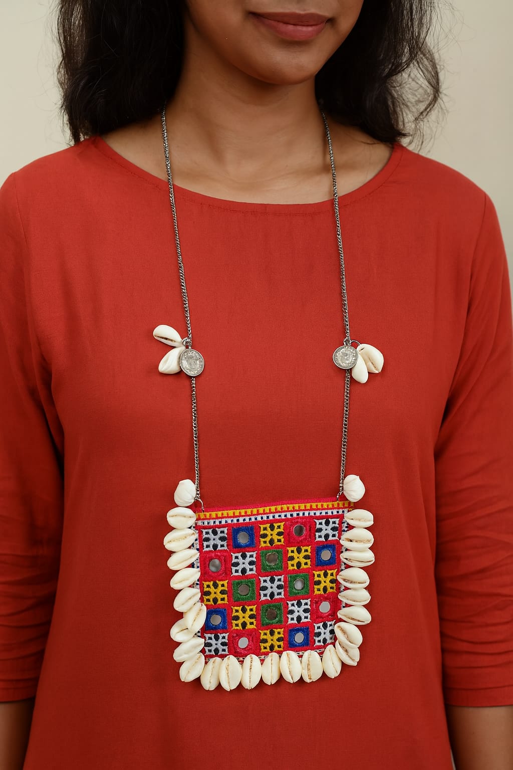 Handcrafted Tribal Shell Necklace
