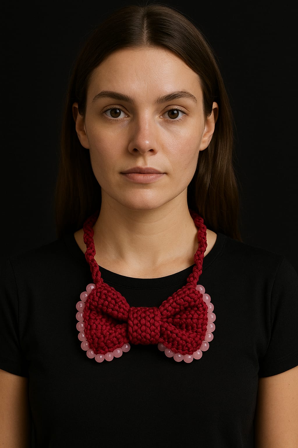 Handmade Bow Necklace