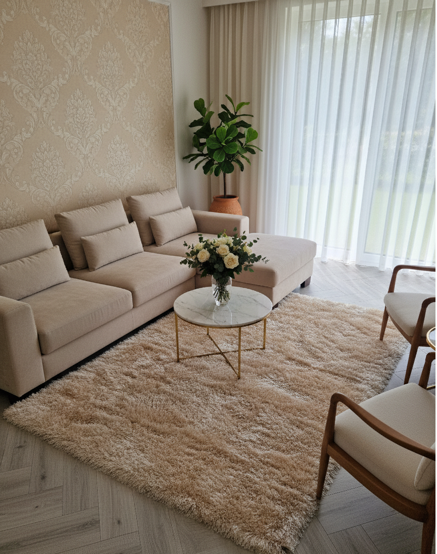 Kilimas "Kreminis švelnuolis"