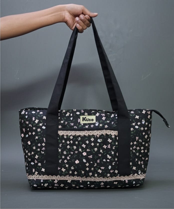 Kuzo Floral Tote Bag