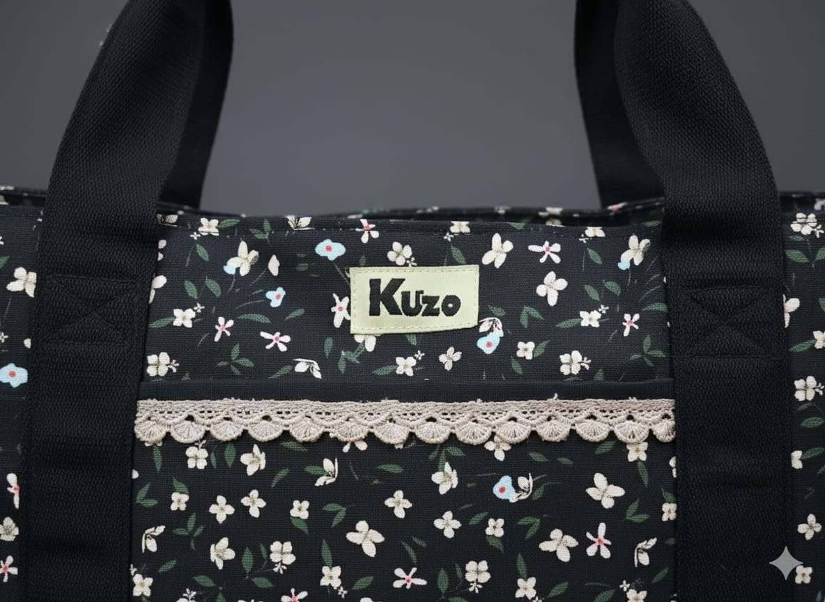 Kuzo Floral Tote Bag