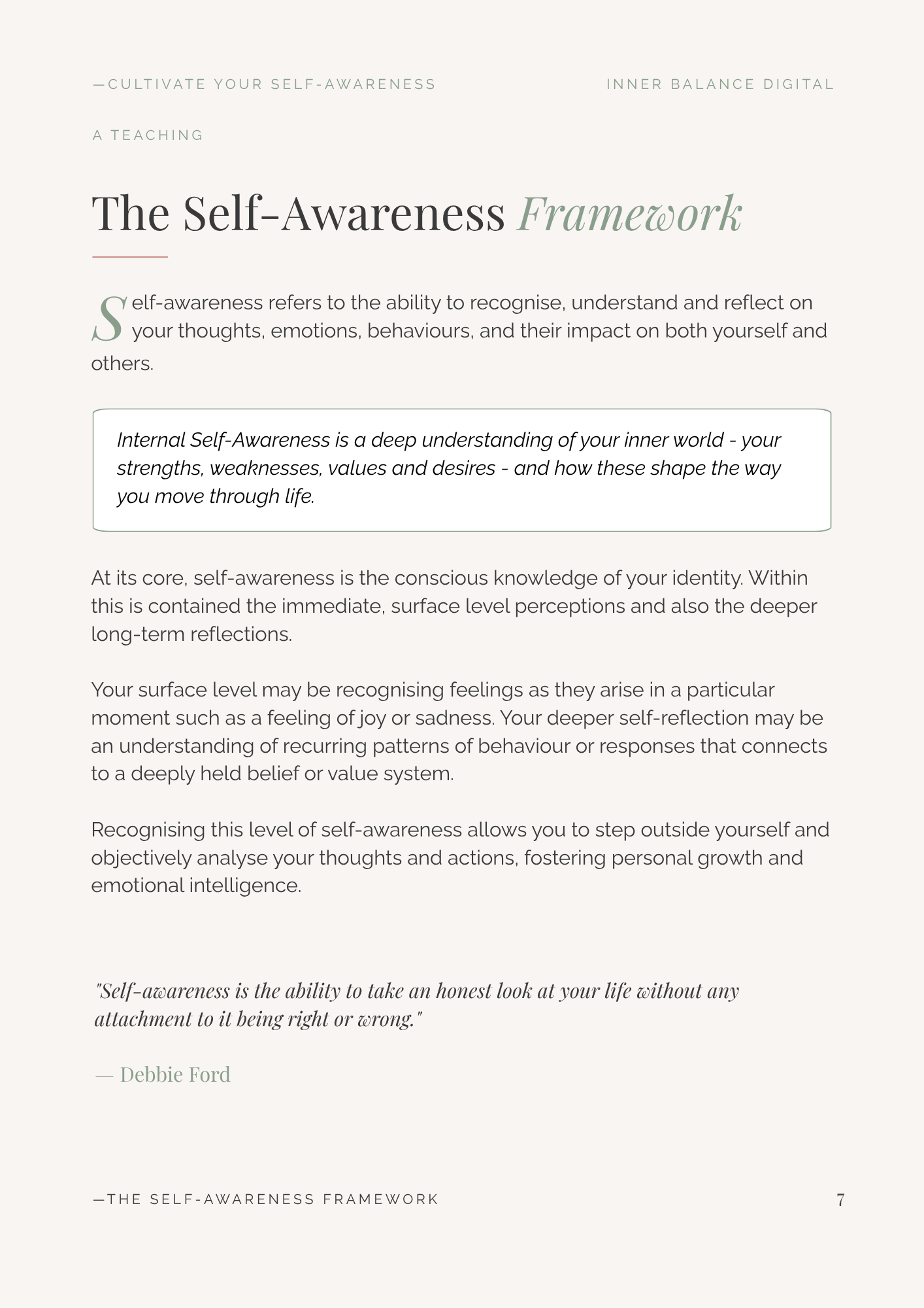 Cultivate Your Self-Awareness