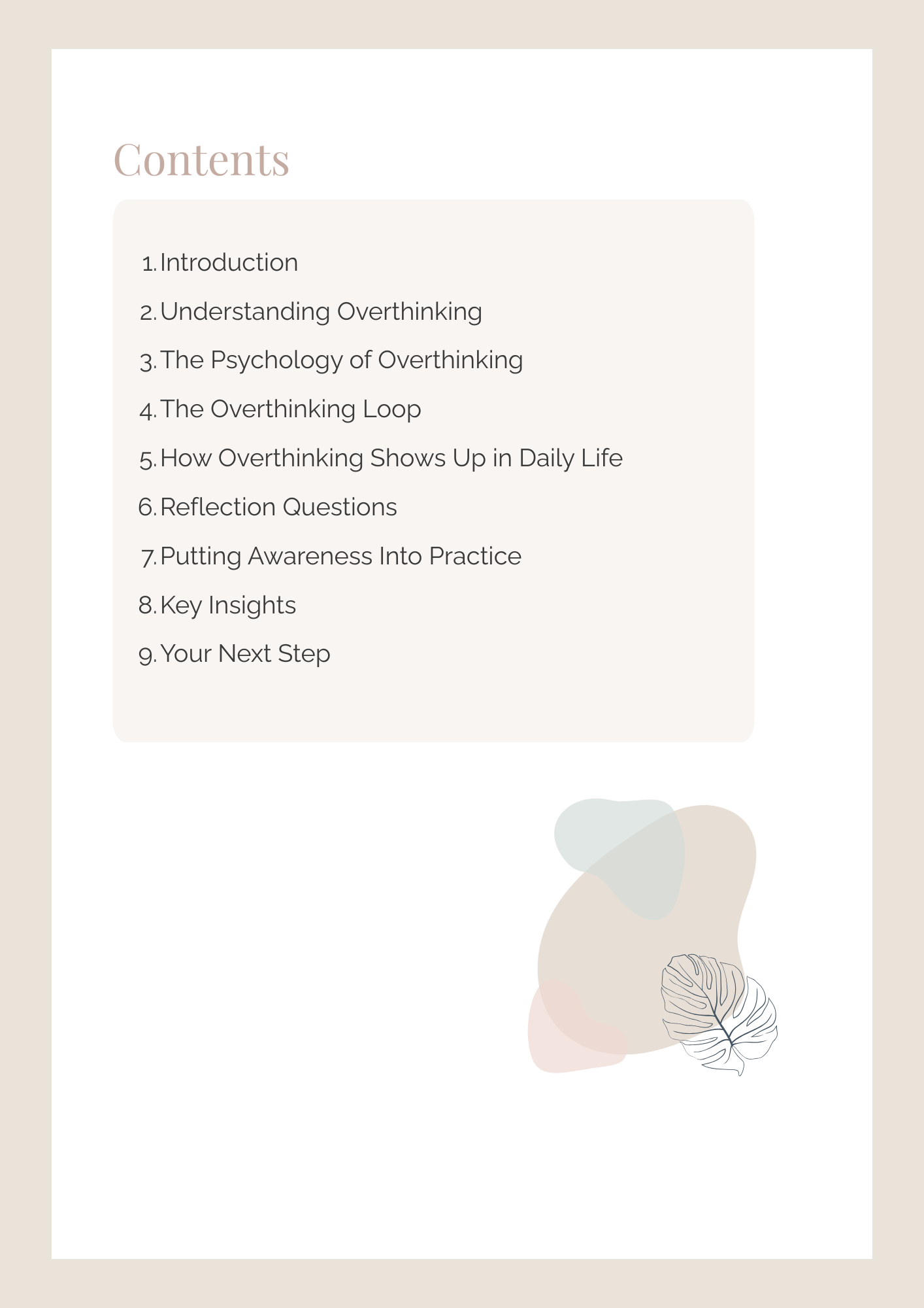 Understanding Overthinking