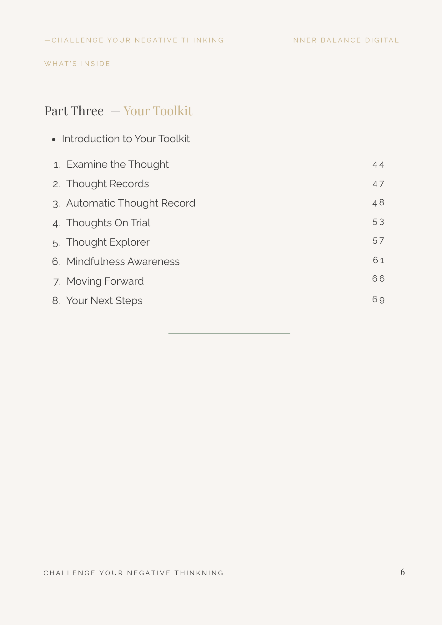 Challenge Your Negative Thinking 