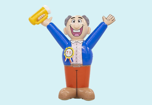 Abraham met bierpul (opblaaspop Abraham)