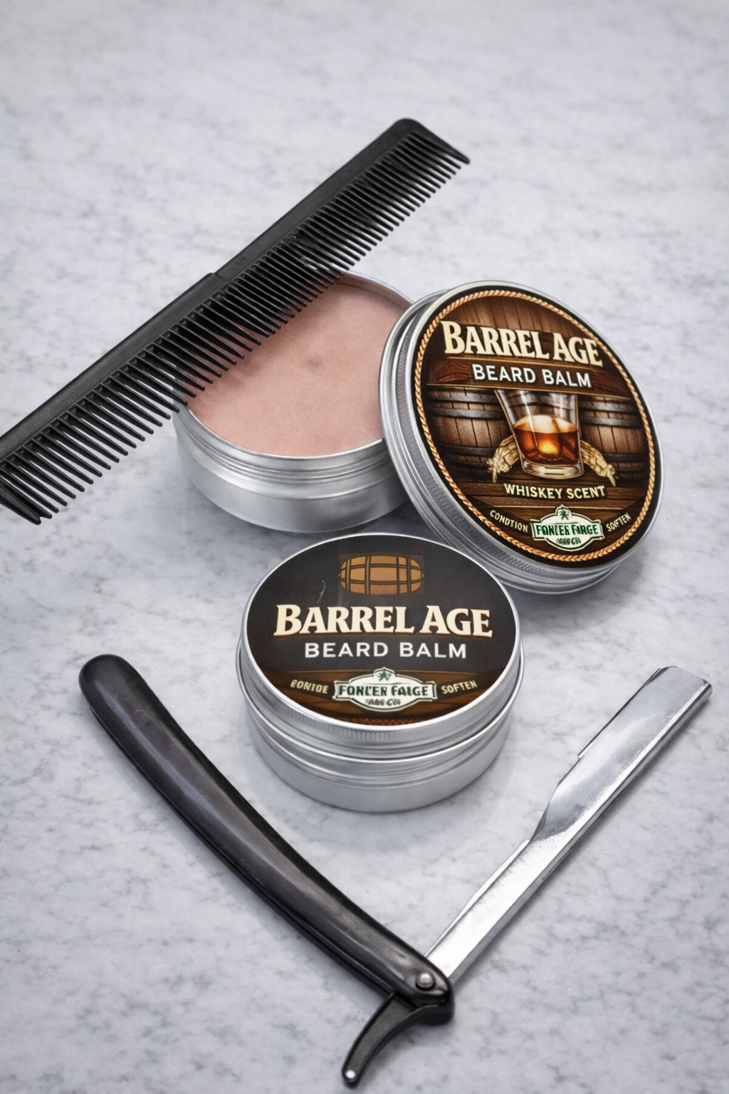 Barrel Aged Beard Balm | Pine Forge Soap Co.