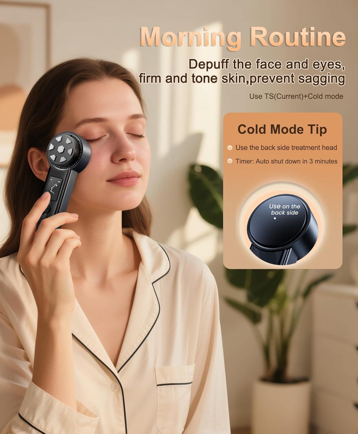 Radio Frequency Skin Tightening Device | 6-in-1 RF Facial Beauty Device | Professional Facial Skin Tightening | Lifting | Wrinkle Reduction | Anti-aging |