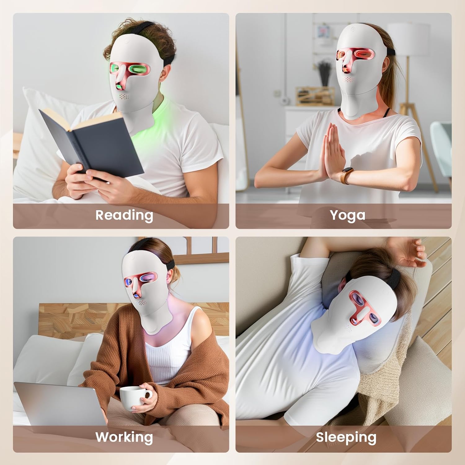 LED Light Therapy Facial Mask