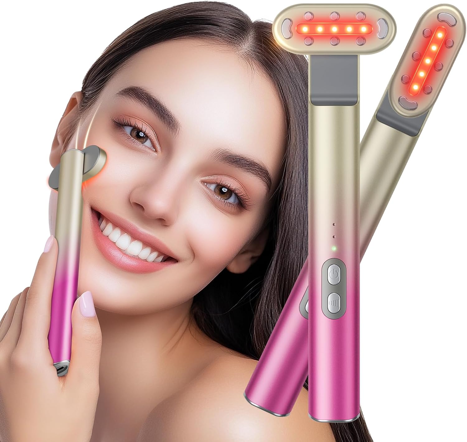 7-in-1 Red Light Therapy, Red Light Therapy for Facial Skin and Eye Care at Home
